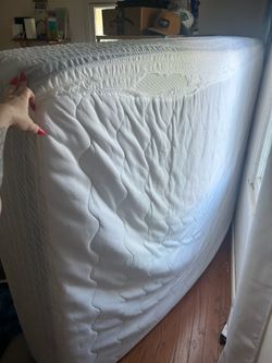 Queen mattress, box spring and headboard