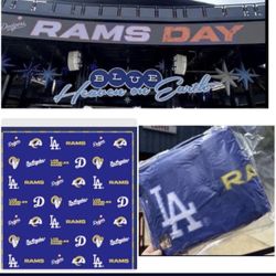 Los Angeles Dodgers/ Rams Sga Blanket 9-3-2023 🔥