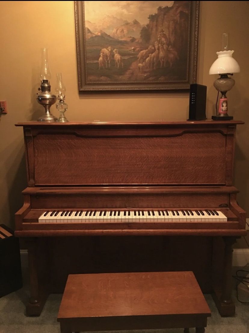 Upright Antique Piano 