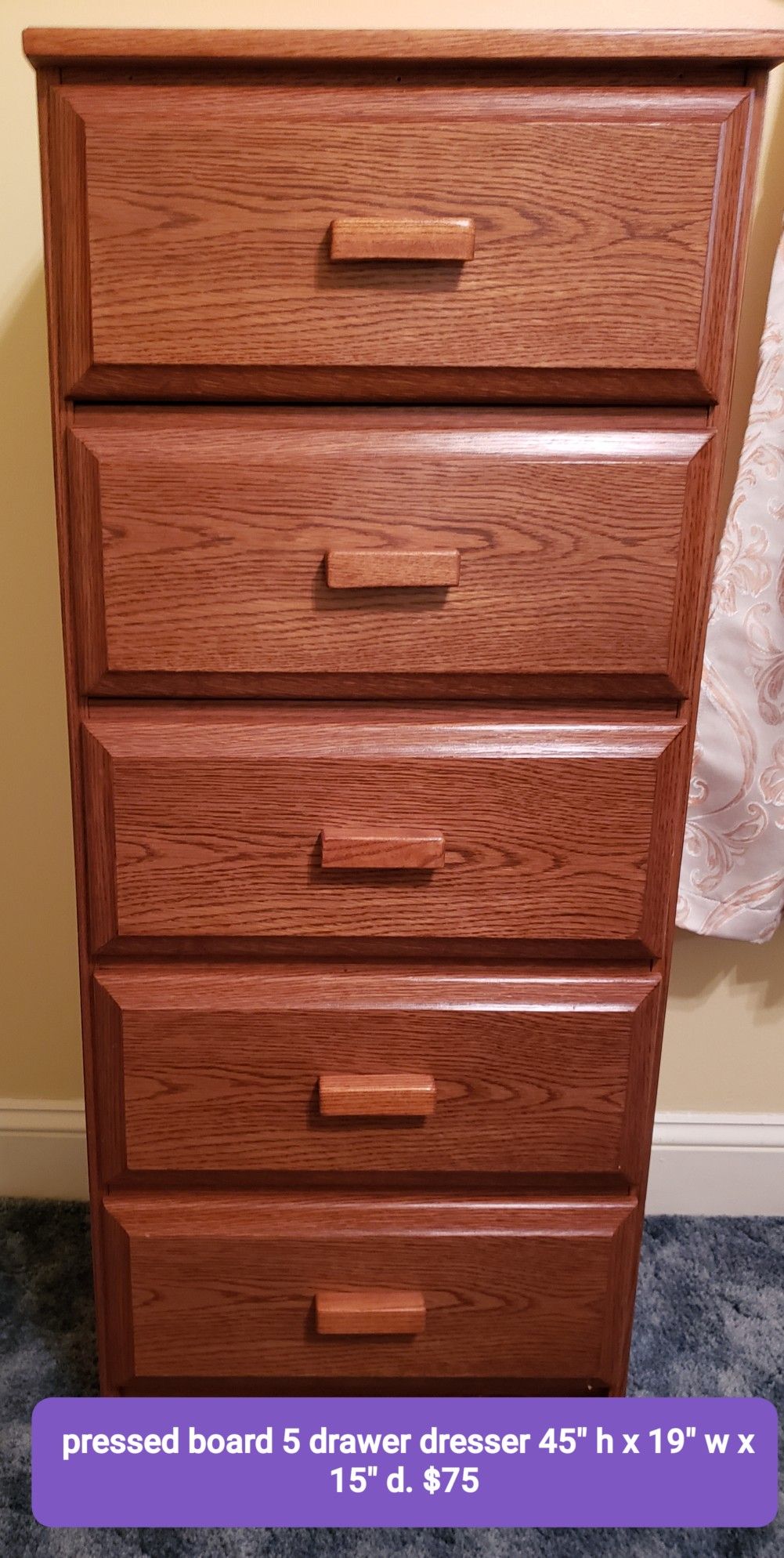 5 drawer dresser