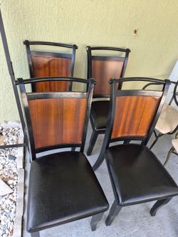 Modern leather chairs