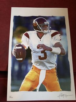 USC TROJANS CARSON PALMER COLLECTIBLE GILCEE PRINT