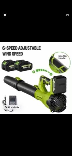 SUKESEM High Power Cordless Leaf Blower With 4.0Ah Batteries