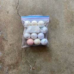 A Dozen Misc Golf Balls – Clean – Good Condition