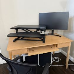 Complete Home Office Setup – Desk, Monitor, Chair & Standing Desk