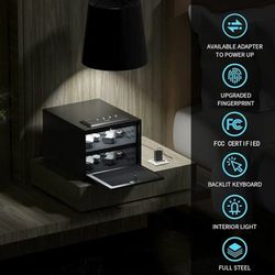 XDeer  Safe - Quick Access Safe with Digital Keypad, Secure Home Safe for up to 4 item (No Cleaning Kit)