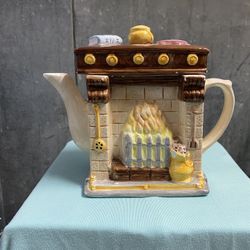 Vintage Fireplace Teapot 