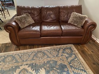 Leather Sofa, LoveSeat and Ottoman