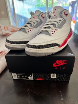 Air Jordan 3 Retro Fire Red size 9.5