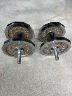Vintage Sports Authority Adjustable Dumbbell Set