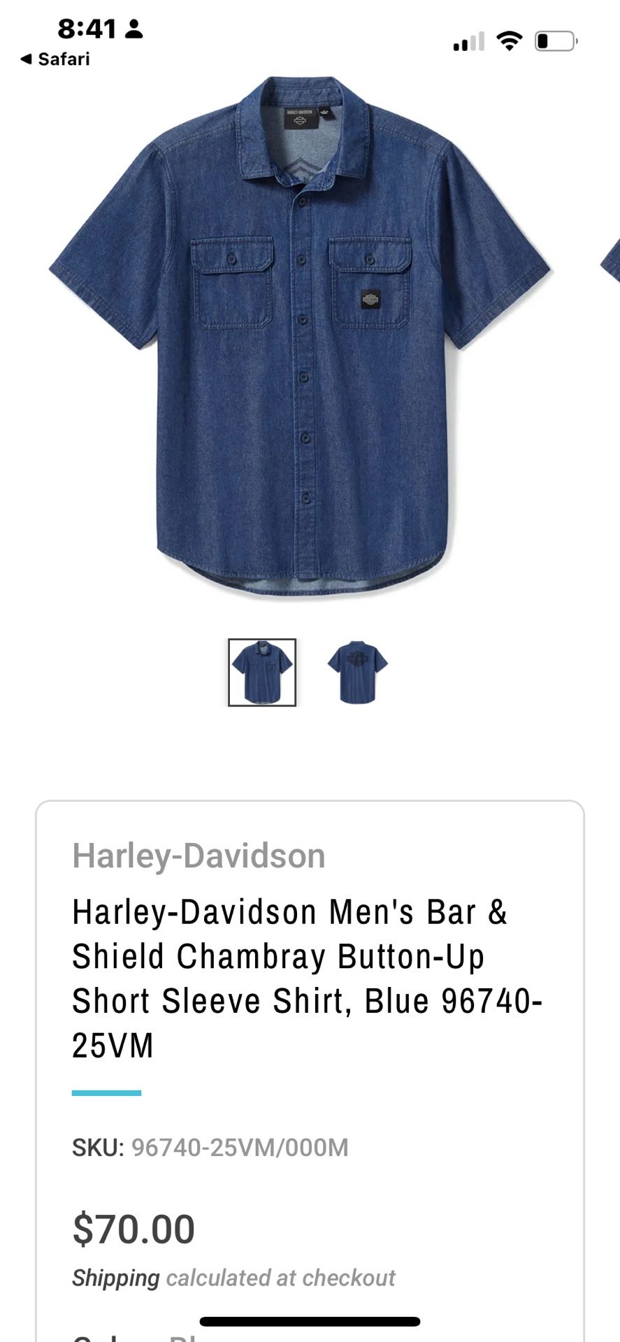 Harley Davidson Men’s Shirt 