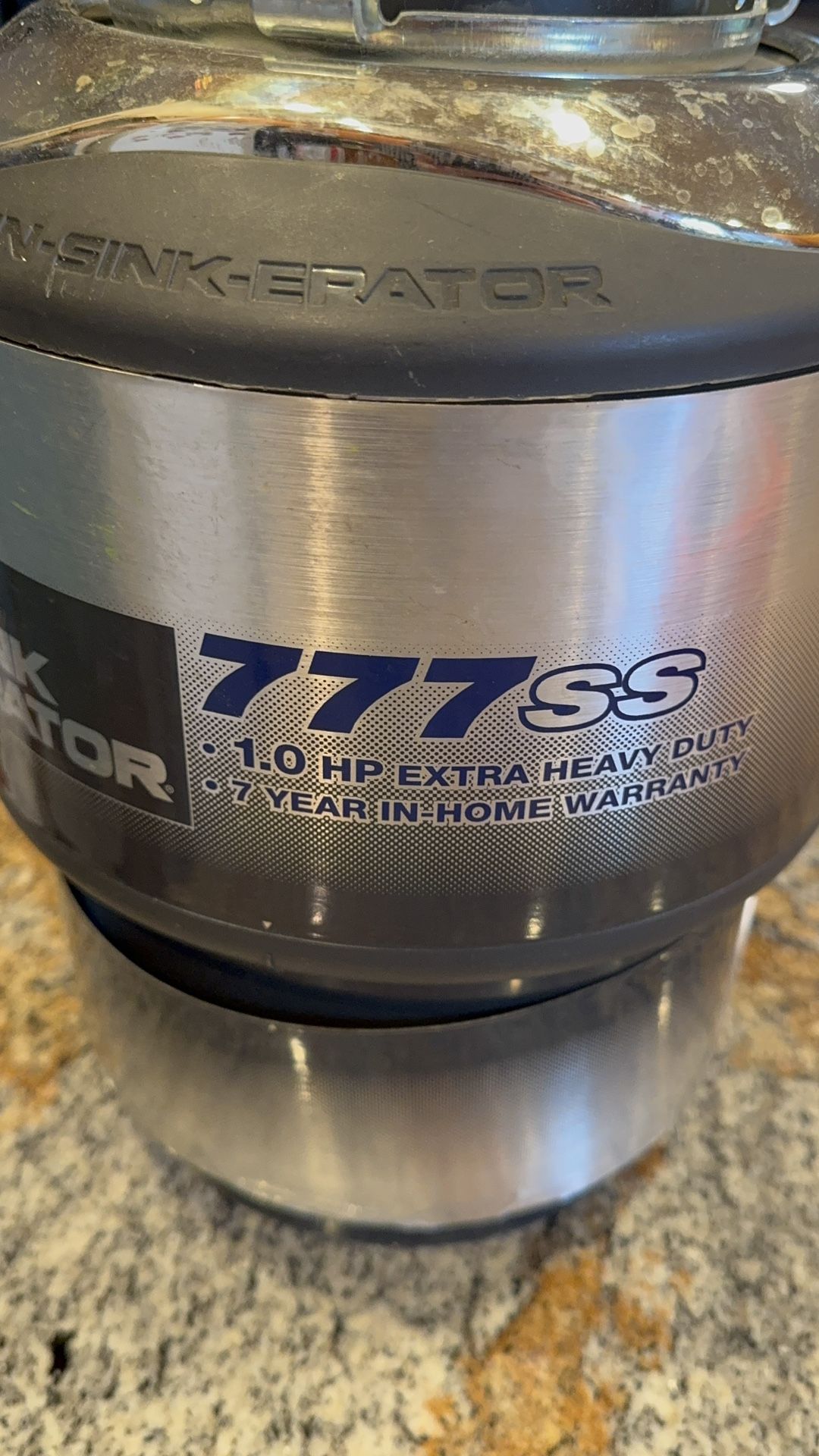 InSinkErator 777SS Garbage Disposal – 1.0 HP Extra Heavy Duty