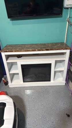 Electric fireplace  TV stand