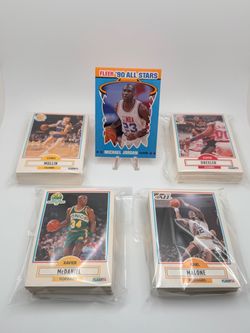 1990 Fleer NBA Basketball Card Lot