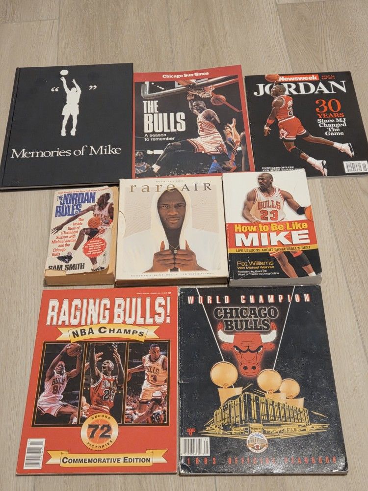 Michael Jordan Book And Magazine Collection 15 Total