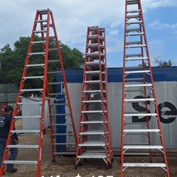 Ladder Escalera Grande 14ft Doble Línea Casi New 