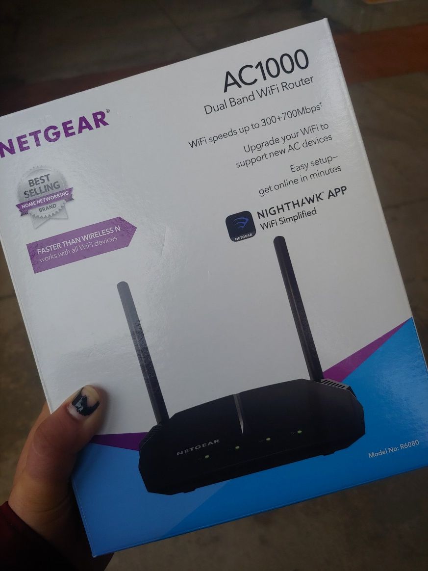 NETGEAR WiFi Router (R6080) - AC1000 Dual Band Wireless Speed (up to 1000 Mbps)