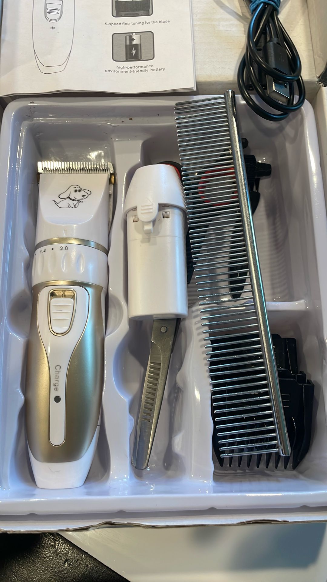 Rechargeable Pet Hair Clippers