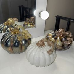 Glass Pumpkins 