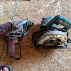 Hand Saw And Drill 