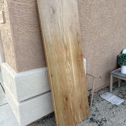 Brown Sliding Rolling Wood Closet Door 73.5” x 25.5”