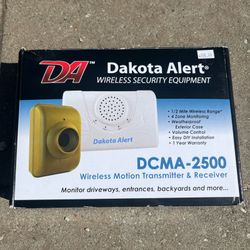 Dakota Alert DCR-2500 Wireless Receiver Security TESTED w/ AC Adaptor & Manual