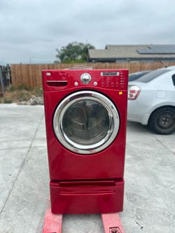 LG Front Load Steam Dryer (Red Cherry)