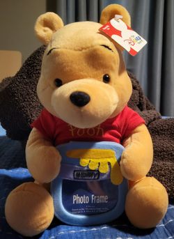 Disney Store Winnie the Pooh Plush Photo Frame