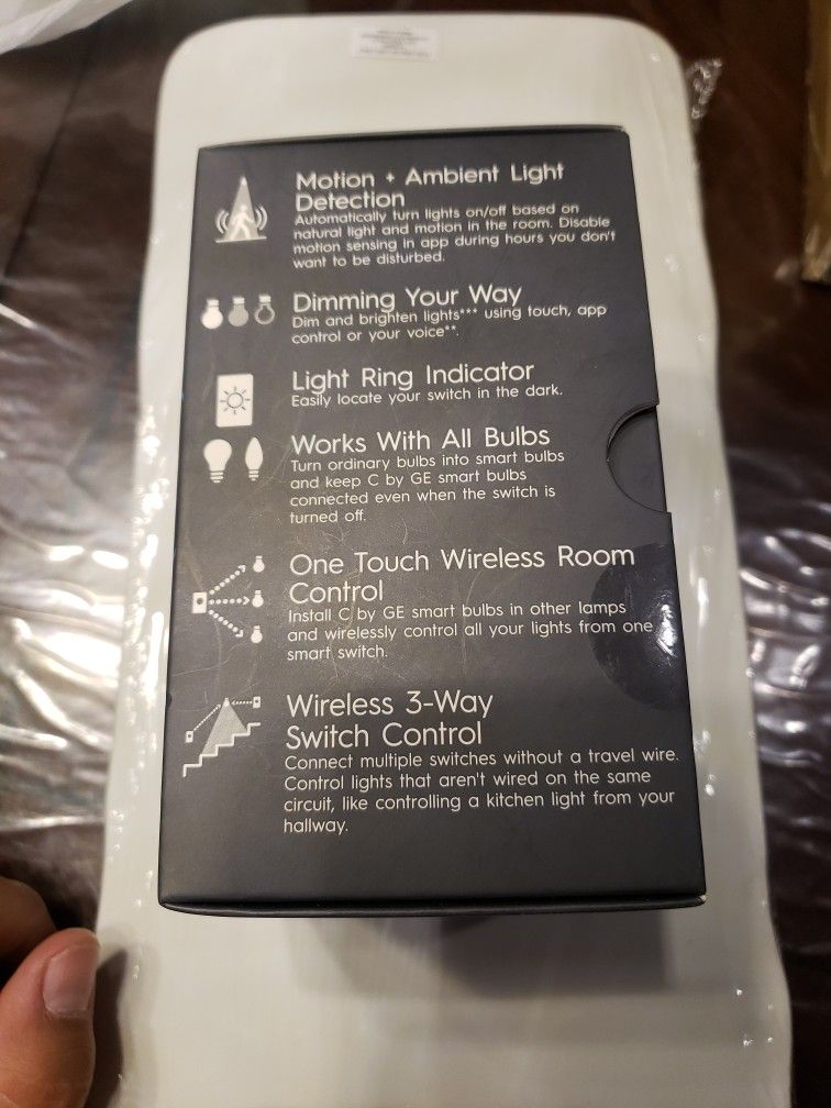 GE motion Sensing +dimmer Smart Switch