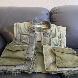 Graffitied M55 Marine Corps flak vest (Medium)
