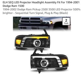 94-01 Dodge Ram LED Headlights