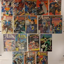 Dc Comics Action Comic Weekly Comic Book Lot Of 17 Books Superman Plus More