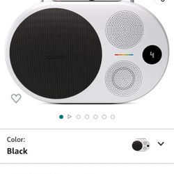 Polaroid P4 Music Player (Black) – Powerful Large Room Wireless Bluetooth Speaker Rechargeable with Dual Stereo Pairing

