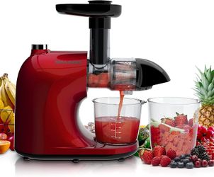 MAMA'S CHOICE Juicer, Slow Masticating Juicer for Vegetable+Fruit,Cold Press Juicer Extractor