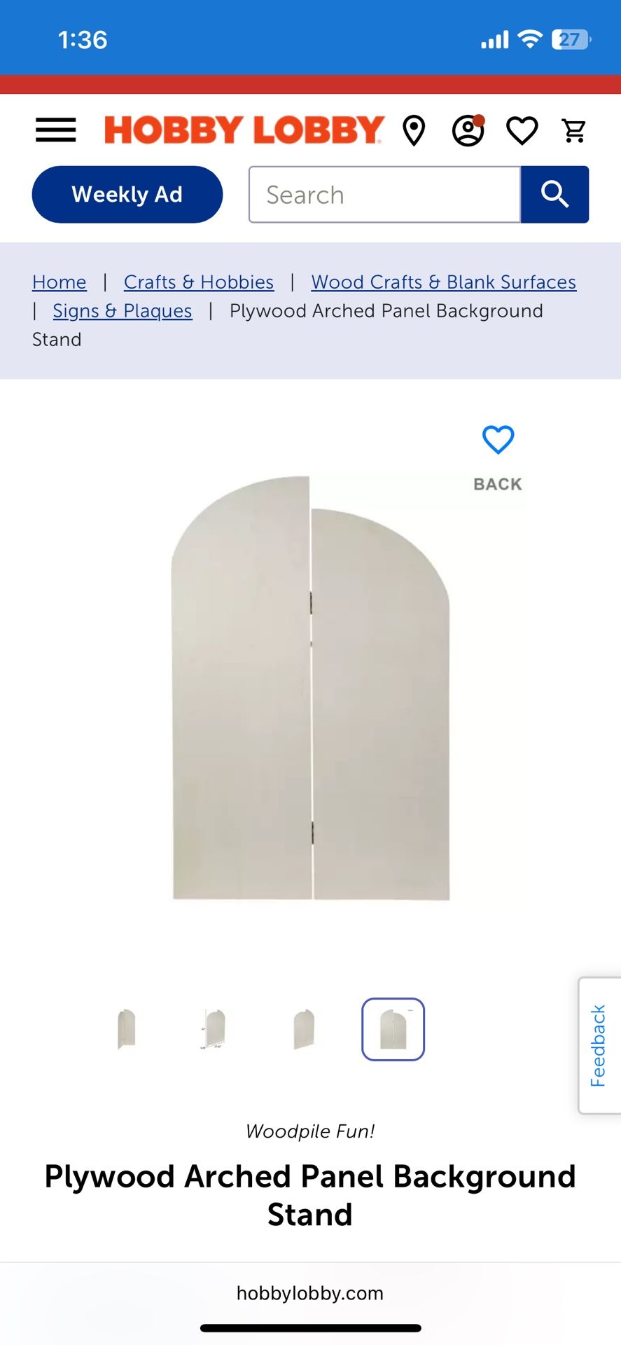 Wooden Backdrop Stand