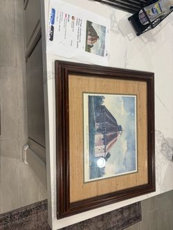 Round Barn on the Niobrara Signed Framed Lithograph