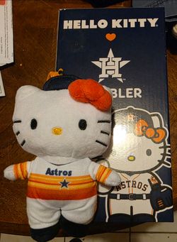 Hello Kitty Night Tumbler Houston Astros Limited Edition  and keychain