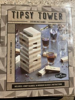 Tipsy Tower Drinking Game (Jenga)
