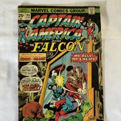 1975 Marvel Comics Captain America & Falcon #186 June Origin Of The Falcon! 6.5