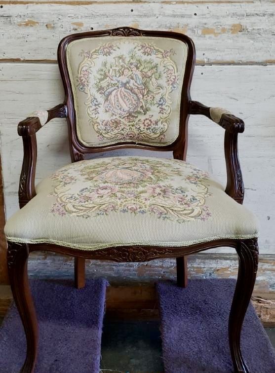 Antique Louis XV Giltwood Chair