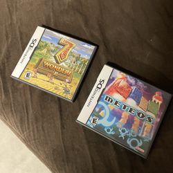 Lot Of 2 DS games- 7 Wonder II & Meteos