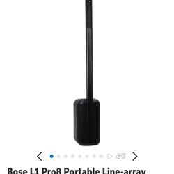 Bose L1 Pro8 Portable Line-Array System – $1,200 OBO
