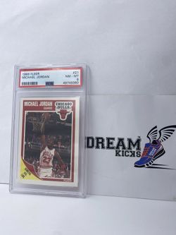 1989 Fleer Michael Jordan PSA NM-MT 8