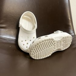 White Crocs Size 1
