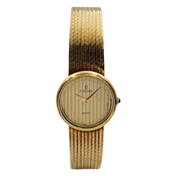Ladies Concord 20mm Solid 14K Yellow Gold Watch with Gold Dial and Smooth Bezel. (Pre-Owned)