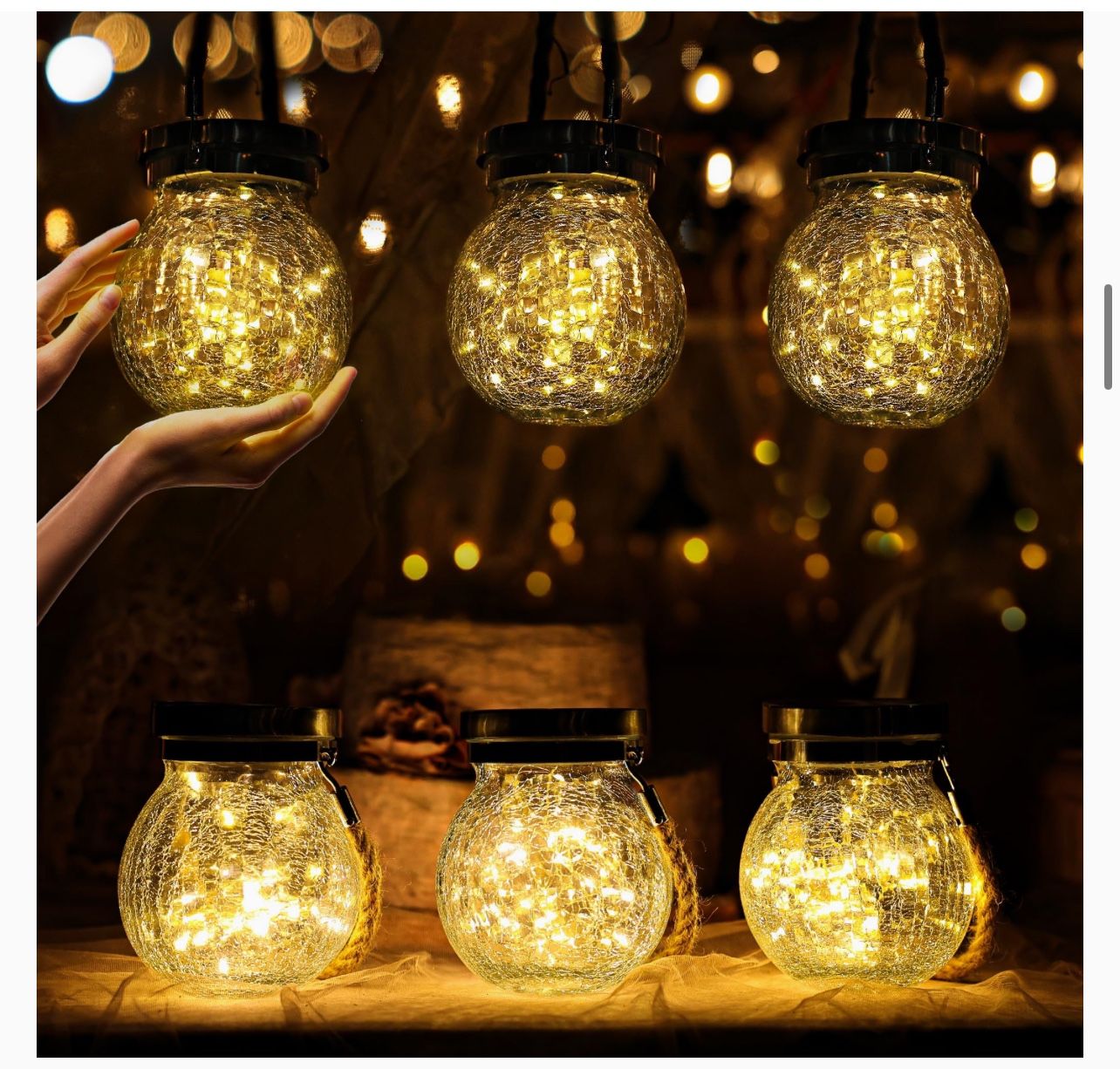 6 Pack Solar Lanterns