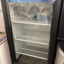 Commercial Glass Door Pepsi Refrigerator – True Brand – Works Great