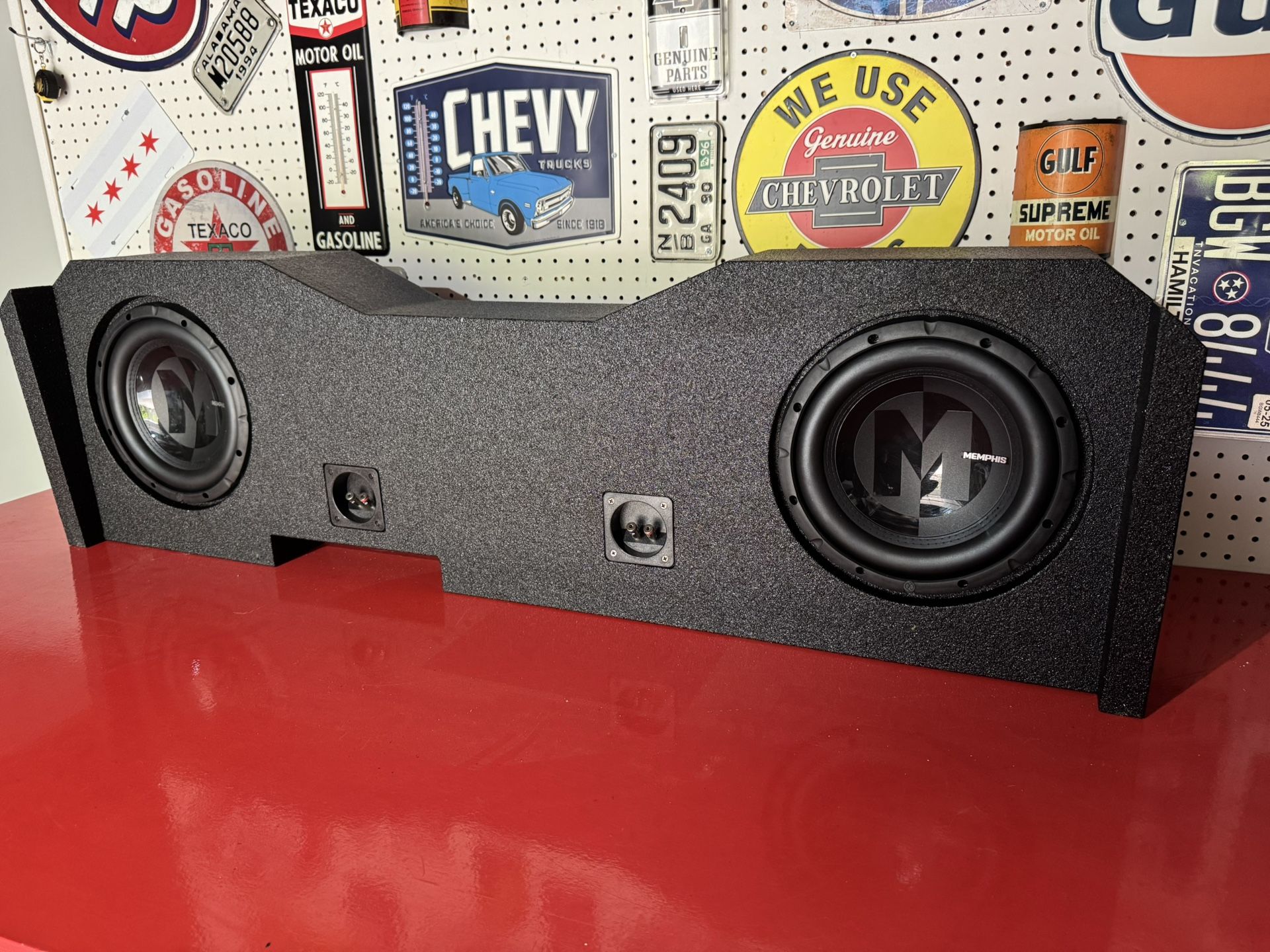 Car Audio-Memphis Amp/2-10” Memphis Subs/Box