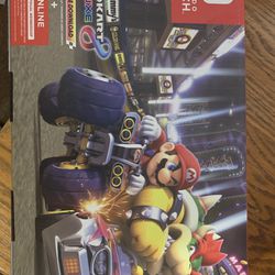 Brand New Nintendo Switch w/ Neon Blue & Neon Red Joy-Con + Mario Kart 8 Deluxe