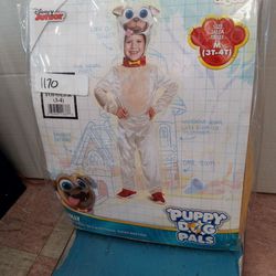 Disney Junior Size Medium 3T - 4T Rolly Puppy Dog Pals Costume